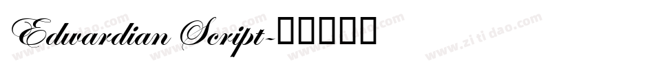 Edwardian Script字体转换